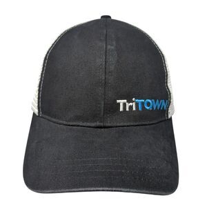 TriTown Snapback Trucker Hat Black One Size Adjustable Mesh Back Boco Gear
